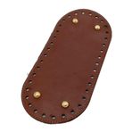 Angel Çanta Aksesuarları Aksesuar Suni Deri Bordo Renk 25X12 cm Oval Tabanı (Light Gold Aparatlı)