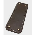 Angel Çanta Aksesuarları Aksesuar Suni Deri Kahverengi 30X12 cm Dikdörtgen Tabanı (Light Gold Aparatlı)