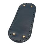 Angel Çanta Aksesuarları Aksesuar Suni Deri Lacivert Renk 30X12 cm Oval Tabanı (Light Gold Aparatlı)
