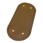 Angel Çanta Aksesuarları Aksesuar Suni Deri Vizon Renk 25X12 cm Oval Tabanı (Light Gold Aparatlı)