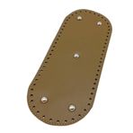 Angel Çanta Aksesuarları Aksesuar Suni Deri Vizon Renk 30X12 cm Oval Tabanı (Gümüş Aparatlı)