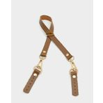 Angel Çanta Aksesuarları Aksesuar Taba Renk 60x1.5 cm Gerçek Deri Sapı (Light Gold Metal)