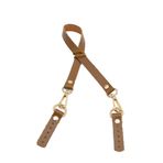 Angel Çanta Aksesuarları Aksesuar Taba Renk 60x1.5 cm Gerçek Deri Sapı (Light Gold Metal)