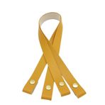 Angel Çanta Aksesuarları Aksesuar Tek Kat Suni Deri Hardal Çıtçıtlı Sapı Light Gold Metalli