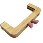 Angel Çanta Aksesuarları Angel Çanta Aksesuar 20 Cm Pudra Renk Silindir Başlıklı Ahşap Burs