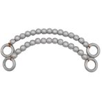 Angel Çanta Aksesuarları Angel Çanta Aksesuar 20 Mm Ahşap Boncuklu 37 Cm Gümüş Renk Çanta Sapı
