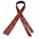 Angel Çanta Aksesuarları Angel Çanta Aksesuar Taba Renk Croco Desen Deri 70x2 cm Çift Çanta Sapı