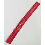 Angel Çanta Akssesuar Başlıklı Fermuar 30 cm Light Gold Metal Kırmızı