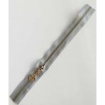 Angel Çanta Akssesuar Başlıklı Fermuar 40 cm Light Gold Metal Açık Gri