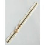 Angel Çanta Akssesuar Başlıklı Fermuar 40 cm Light Gold Metal Krem