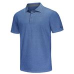 ANGEL CITIZ Erkek Golf Gömlek Kuru Fit Performans Polo Gömlek Erkekler için Erkek Kısa Kollu Gömlek Günlük İş Gömlekleri Erkekler için, Lacivert, M