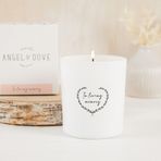 ANGEL & DOVE Lüks 'Loving Memory' Soya Balmumu Anma Mumu - Sempati Hediyesi, Sevilen Kişinin Anısına Işık Anıtı