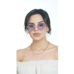 Angel Eyes AE20495120143C48 Oval Leopar Kemik Çerçeve Unisex Güneş Gözlüğü