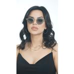 Angel Eyes AE20495120143C50 Oval Krem Kemik Çerçeve Unisex Güneş Gözlüğü