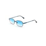 Angel Eyes Dikdörtgen Tasarım Gold Mavi Çerçeve Mavi Cam Kadın&Erkek Güneş Gözlüğü