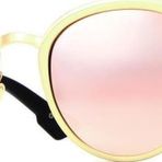 Angel Eyes Kadın Güneş Gözlüğü Yuvarlak Tasarım Gold Çerçeve Pembe Aynalı Cam
