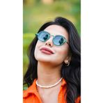 Angel Eyes Kadın Güneş Gözlüğü Yuvarlak Yeşil Çerçeve Yeşil Cam