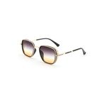 Angel Eyes Kare Tasarım Gold Siyah Çerçeve Çifrenk Cam Güneş Gözlüğü Kadın&Erkek CE BELGELİ UV400