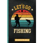 Angel Notizbuch: LETS GO FISHING Notizbuch für Angler cooles Angelmotiv auf A5 Angeln Buch liniert praktisches Angelzubehör zur Angeltour Geschenk für Angelfreunde und Hobby-Angler zum Geburtstag