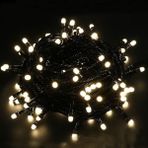 Angel Of Life 10M Boncuk Lamba Gün Işığı 8 Fonksiyon 100 LED Fişli Uzatma Kablolu Siyah Kablo