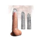 Angel Of Life 3lü Penis Kılıfı Set Ucu Dolgulu Uzatmalı Prezervatif Dildo Penis