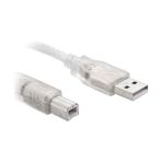 Angel Of Life USB Yazıcı Kablosu Şeffaf 2.0V 3 Metre Powermaster (SL-U2003)
