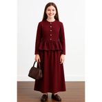 Angel&Co. Girls Clothing Peplum Ceket ve Etek Takımı