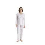 Angelique%100 Pamuk Uzun Kol Kadın Pijama Takımı 21503 Pembe