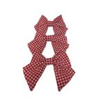 Angels' Collection Büyük Boy Klipsli Kırmızı Pitikare Fiyonk Toka 5'li 175 Tek Ebat