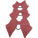 Angels Collection Büyük Boy Lastikli Kırmızı Pitikare Fiyonk Toka 5'Li