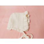 Angels Collection Fırfırlı Müslin Bebek Şapkası Ekru