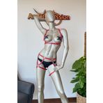 Angels Passion Kırmızı Fantazi Sert Deri İç Giyim