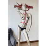 Angels Passion Kırmızı Göğüs Dekolteli Şık Harness