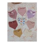 AngelsHug %100 Organik Müslin Çift Katlı Bebek Fuları Yakalık Mama Ve Salya Önlüğü Bez 8 Adet 40 Cm