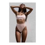 Angelsin Pembe V Kesim Yüksek Bel Bikini Takım