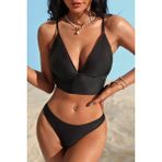 Angelsin Şık Bikini Takım - 34 - Siyah