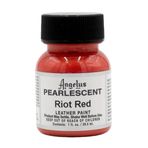 Angelus Sedefli Deri Boya, Riot Red, Ayakkabı, Bot, Ceket, Gömlek, Spor Ayakkabı ve Daha Fazlasını Özelleştirmek İçin 1 Oz - ABD'de Üretilmiştir