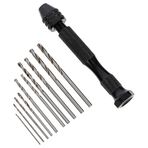 Angoily 1 Takım Wenwan Mini El Matkabı Hassas Pim Mengenesi El Matkabı Sol El Matkap Uçları Elektrikli Mengene Altıgen Matkap Uçları Çalışmak Alaşımlı Çelik Bilezikler Sondaj Kulesi