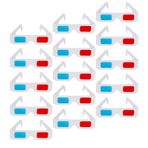 Angoily 150 Adet Deneyi 3D Gözlük Kırmızı 3D Gözlük Stem Projesi Gözlükleri Klasik Vintage Film