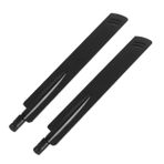 Angoily 2 Adet Çift kablosuz Kablosuz sinyal arttırıcı Çoklu sinyal alıcısı Kablosuz sinyal alıcısı Çift frekans anteni 2.4g sinyal anteni 4ghz bakır Black