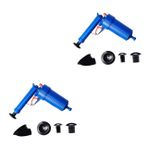 Angoily 2 Takım Drenaj Aracı Jel Tıkanıklığı Açmak Bide Boru Koltuk Üzerinde Hava Temizleyici Piston Yeniden Doldurur Sökücü Boşaltmak Banyo Pompalar Ve Sıhhi Tesisat Ekipmanları Pvc