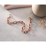 Angora Gümüş Kalın Bakır Zincir Bileklik - El Yapımı Dayanıklı Erkek & Kadın Bileklik