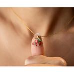 Angora Gümüş ✨ Mineli Yılbaşı Çorabı – Sevimli ve Parıltılı Yeni Yıl Detayı