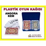 Angora Kem Plastik Oyun Kağıdı İskambil Kağıdı Çift Deste 52 Oyun