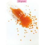 Angoravi Dökme Cam Kum Boncuk (11/0) 2 mm - 20 Gram - Şeffaf Turuncu - Bnc016