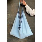 Anı Home Mavi Saten Şerit Bag Omuz Ve Plaj Çantası