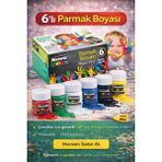 Anı Ofis Kırtasiye 6’lı Parmak Boyası Seti – Yıkanabilir ve Çocuklar Için Güvenli (25 Ml)