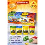 ANI OFİS KIRTASİYE A K 4’lü Oyun Hamuru Seti – 4 Renk Yumuşak ve Şekil Alabilen Oyun Hamuru