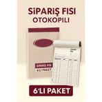 ANI OFİS KIRTASİYE A K Sipariş Fişi Otokopili – 6’lı Paket | 2 Nüsha Otokopi Sipariş Formu