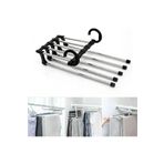 ANI OFİS KIRTASİYE Hareketli Pantolon Askılığı 5 In 1 Çok Amaçlı Askı Eşarp Çanta Askısı 1 Adet